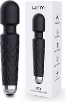 WINYI JOY - magic wand vibrator - massagestaaf - sex toys - clitoris stimulator - waterdicht - stille vibrator - draadloos - oplaadbaar - zwart