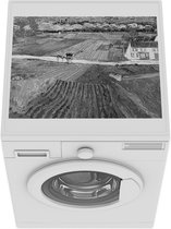 Wasmachine beschermer mat - Val d'Oise - Vincent van Gogh - Zwart - Wit - Breedte 55 cm x hoogte 45 cm