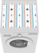 Wasmachine beschermer mat - Sterren - Patroon - Anker - Breedte 55 cm x hoogte 45 cm