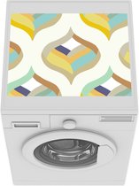 Wasmachine beschermer mat - Design - Lijn - Retro - Breedte 55 cm x hoogte 45 cm