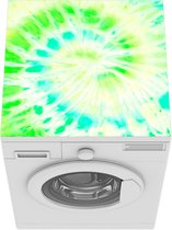 Wasmachine beschermer mat - Tie dye - Groen - Verf - Breedte 60 cm x hoogte 60 cm