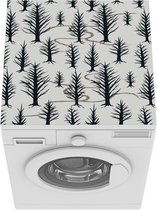 Wasmachine beschermer mat - Bomen - Winter - Patronen - Breedte 60 cm x hoogte 60 cm