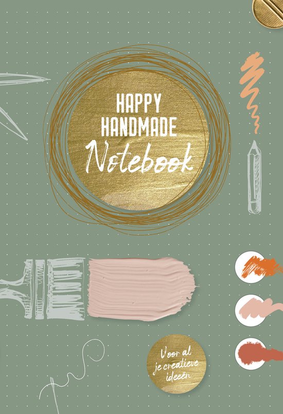 Boek cover Happy Handmade Notebook van Lisanne Multem (Hardcover)