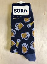 SOKn. trendy sokken "BIERTJE !!!" maat 40-46 (ook leuk om kado te geven !)