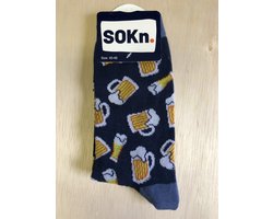 SOKn. trendy sokken "BIERTJE !!!" maat 40-46 (ook leuk om kado te geven !) Image