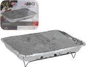 3x Wegwerp bbq - Tafelbarbecue inclusief kolen - Instant barbecue geschikt voor strand, picknick, camping - Barbecue kant- en klaar - Compact formaat mini bbq
