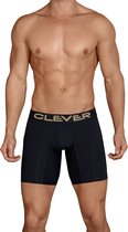 Clever Moda - Kumpanias Long Boxershort - Boxershort Heren - Lange Pijpen - Zwart