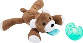 Fopspeen - Speen knuffel - Speen met knuffel - Beer