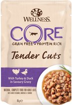 Wellness Core Tender Cuts 85 g - Kattenvoer - Kalkoen&Eend