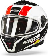 Nolan N80-8 Mandrake N-Com 49 Metal Wit Zwart Rood Integraalhelm S