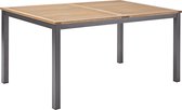NATERIAL - Tuintafel rechthoekig ORIS - 4 tot 6 personen - houten tafel 150x90 cm - aluminium - met houten blad - eucalyptus