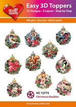 Easy 3D Topper - Christmas Baubles - HC12775