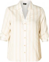 YESTA Lauren Blouse - Ecru/Salmon - maat 3(52)