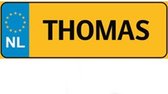 Nummer Bord Naam Plaatje - THOMAS - Cadeau Tip