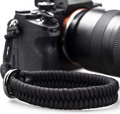YONO Nylon Camera Wrist Riem Universal - Dragonne - Poignée - Dragonne adaptée pour Canon / Nikon / Sony - Zwart