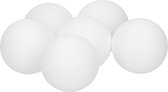 Pingpongballen - 6x stuks - wit - 4 cm - tafeltennis balletjes