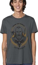 Viking T Shirt - Heren Viking tShirt - Dames Viking t Shirt - T-shirt met print opdruk - Unisex Maten: S M L XL XXL XXXL - Shirt kleuren: Wit Anthracite.
