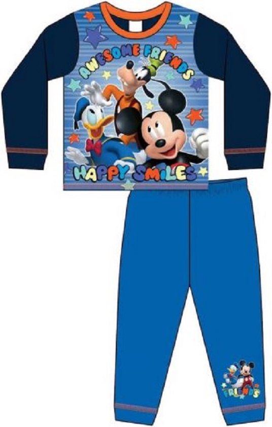 Mickey Mouse pyjama - Awesome Friends - Mickey / Donald / Goofy pyama - maat 110