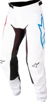 Alpinestars Racer Squad Pants White Red Turquoise - Maat 30 -