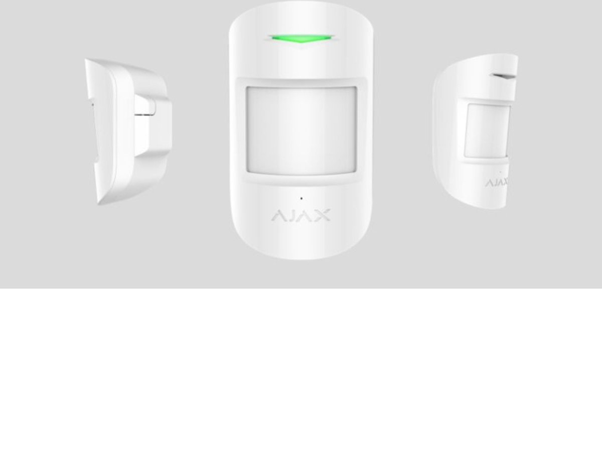 Ajax CombiProtect bewegingsdetector - bewegings- en glasbreuk detector - draadloos - alarmsysteem - inbraak- binnen detectie in het wit