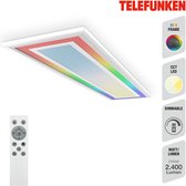 Telefunken FRAMELIGHT - LED Paneel - 318906TF - CCT-kleurtemperatuurregeling - incl. afstandsbediening - RGB Framelight - traploos dimbaar via afstandsbediening - memoryfunctie - IP20 - 25.000 uur - 100 x 25 x 6,3 cm