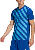 adidas - Entrada 22 GFX Jersey - Blauw Voetbalshirt-S