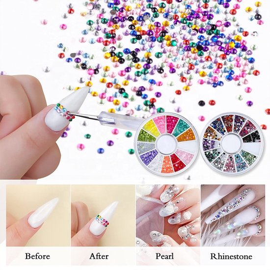 Royala Acryl Nagels Starters Pakket - 120 Delig / 90 Kleuren / 500  Nageltips - Nail... | bol.com