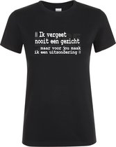 Klere-Zooi - Ik Vergeet Nooit Een Gezicht - Dames T-Shirt - XXL