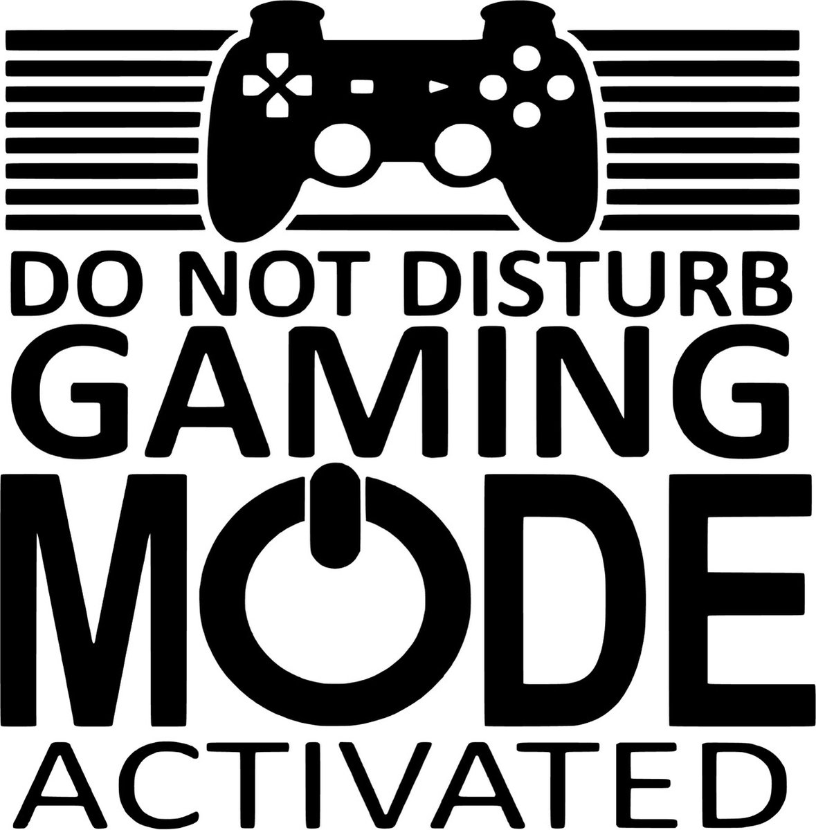 Muur / Deur / Raam sticker Gaming Do not disturb - Gamer - decoratief - Niet storen