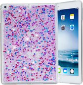 Peachy Glitter TPU iPad 2017 2018 Hoes - Paars
