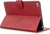 Peachy Wallet Portemonnee Hoes Case Kunstleer met Standaard voor iPad mini 1 2 3 4 5 - 7.9 inch - Rood