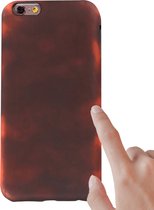 Peachy Thermal Fluorescerend color changing TPU iPhone 6 6s hoesje case cover rood