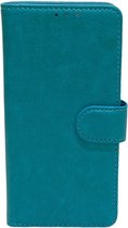 Samsung Galaxy A40 Turquoise - Portemonnee Wallet Case Pasjeshouder - boek Telefoonhoesje Kunstleer - Book case