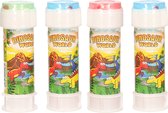 24x Dinosaurus bellenblaas flesjes met spelletje 60 ml voor kinderen - Uitdeelspeelgoed - Grabbelton speelgoed