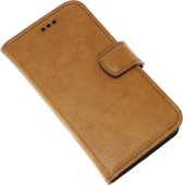 Made-NL Handgemaakte ( Apple iPhone XS ) book case Licht bruin soepel leer