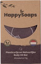 HappySoaps Body Oil Bar - Wonderful Fig - Fris, Zwoel & Kruidig - 100% Plasticvrij, Vegan & Natuurlijk - 70gr