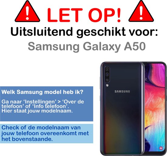 Samsung A50 Hoesje Met Pasjeshouder - Samsung Galaxy A50 Hoesje Transparant  Shock... | bol.com