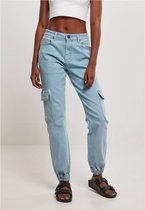 Urban Classics Cargobroek -Taille, 32 inch- Organic Stretch Denim Blauw