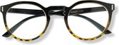 Icon Eyewear QCB352 Nemo Leesbril +1.50 Zwart glanzend montuur met tortoise uitloop in frame