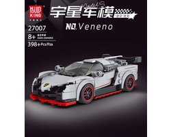 foto van Mould King 27007 Speed Models - Lamborghini Veneno - 398 onderdelen met vitrine - Lego Compatibel - Bouwdoos