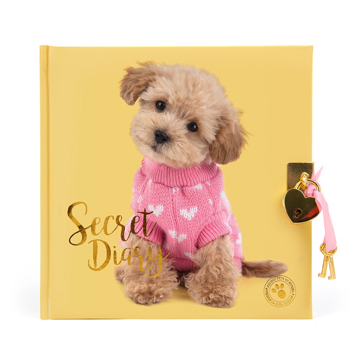 Studio Pets Dagboek met Slotje - Toy Poedel Puppy Cookie