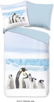 Bettwasche Pinguin - flanel Good Morning nr.30101 wit