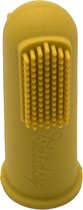 Kidsy - Silicone Baby Vingertandenborstel - Dubbelzijdig - Baby Tandenborstel - BPA Vrij - 2 Stuks - Oker Geel