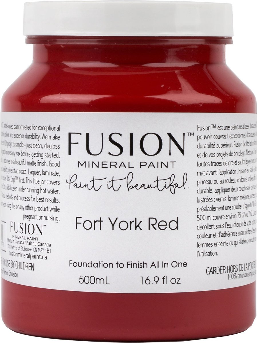 Fusion Mineral Paint - Fort York Red
