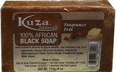Kuza Naturals Fragrance Free 100% African Black Soap 114 g