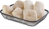 Veluw® Serveermandje - Broodmandje - Tafelmandje - RVS - Zwart - 29x22x(H)6cm