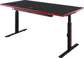 JBK Gaming Desk Royal-Game bureau-Draadloze oplader-Kabelmanagement-120X80cm computertafel-Rood
