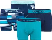 4-Pack - O'Neill - Heren Boxershorts - Maat XL - Petrol - Multistripe - Marine