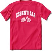 Bike EssentialsT-Shirt | Souvenirs Holland Kleding | Dames / Heren / Unisex Koningsdag shirt | Grappig Nederland Fiets Land Cadeau | - Roze - XL
