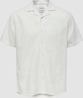 Shirt ONSNILE S/S Linen Reg White